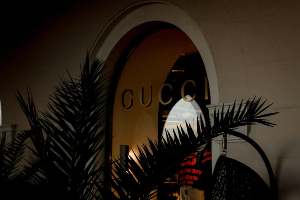 A calm GUCCI store