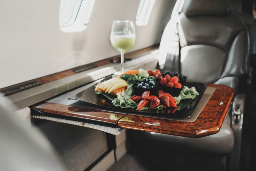 豪華な機内食