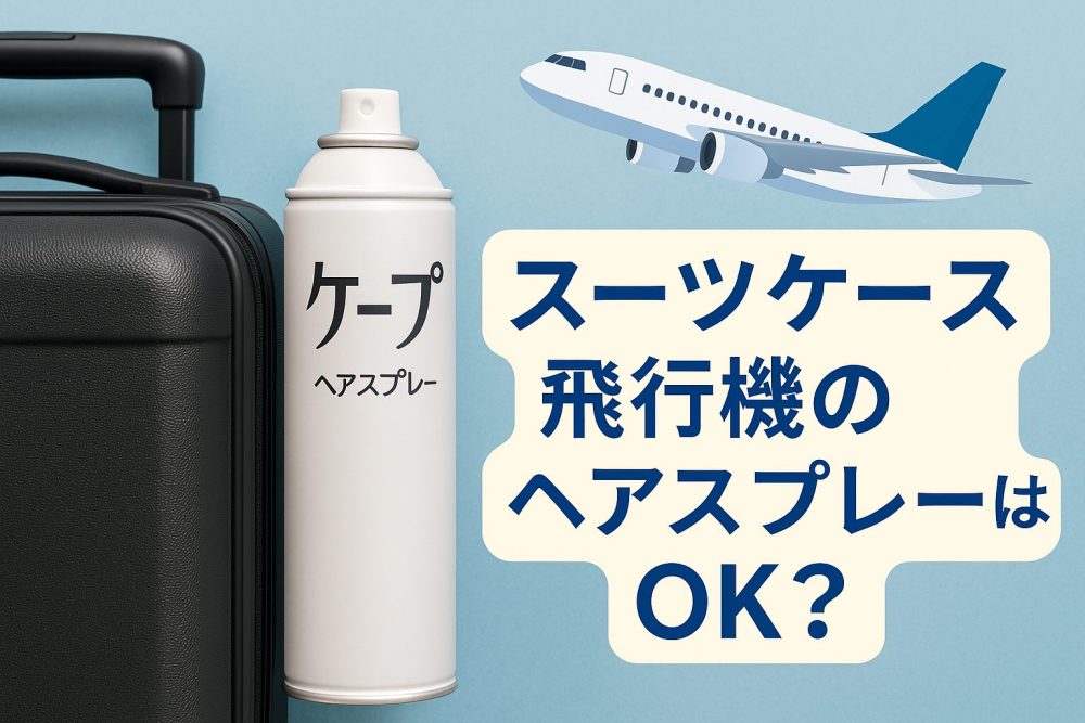 スーツケース 飛行機のヘアスプレーはOK?