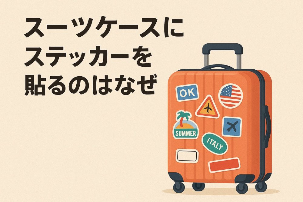 スーツケースにステッカーを貼るのはなぜ？
