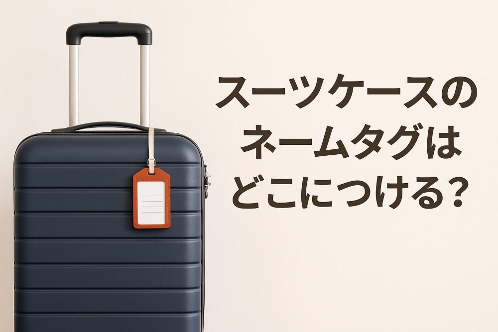 スーツケースのネームタグはどこにつける？